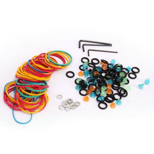 Rubber Band Shockproof O Ring Grommets Nipples Wrench Spacers Tattoo