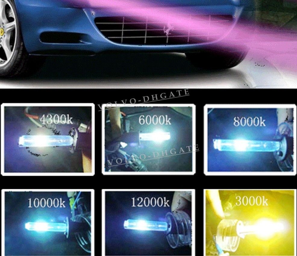 New H4 3 8000k Hi/Low Hid Bi Xenon Kits Headlight 12v 35w Hid Lighting