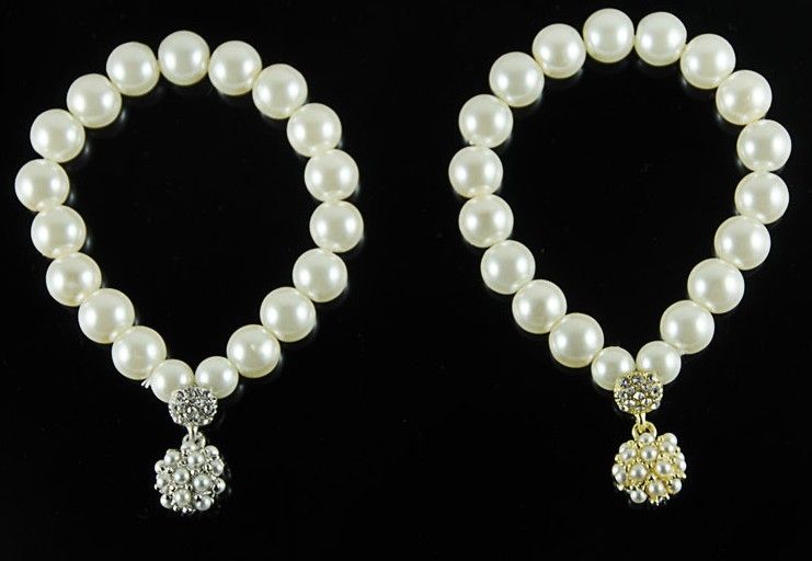 Hot New Personalized Pearl Ball Bracelet Korean lady sweet ornaments jewelry Beaded Strands Bracelets Pearl Bracelets 325