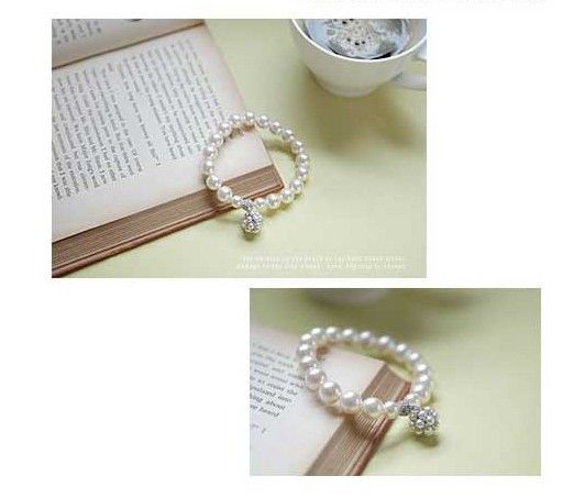 Hot New Personalized Pearl Ball Bracelet Korean lady sweet ornaments jewelry Beaded Strands Bracelets Pearl Bracelets 325