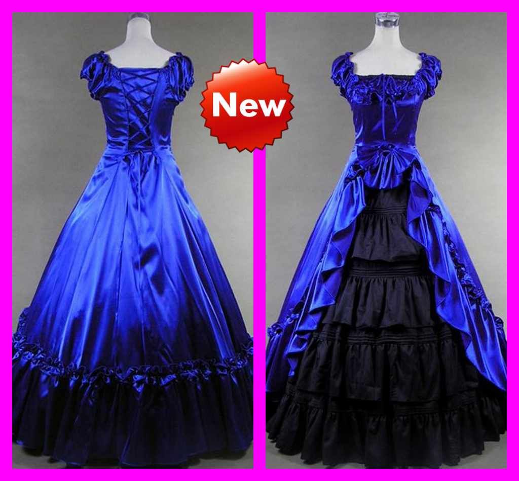 Azul Preto A Linha De N veis De Cosplay Andar De Comprimento Mangas