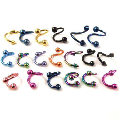 Spiral Lip Ring Wholesale Spiral Lip Ring Wholesale