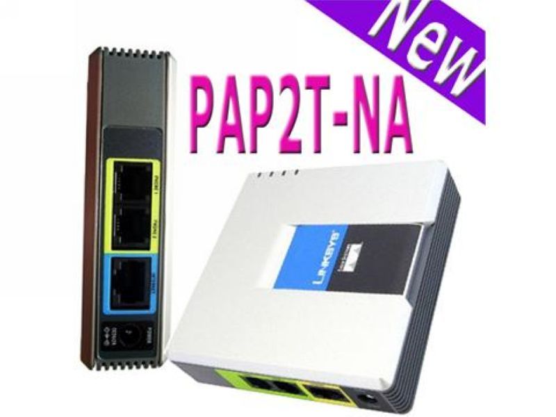 2017 New Linksys Pap2 Na Pap2t Na Sip Voip Phone Adapter 2 Port