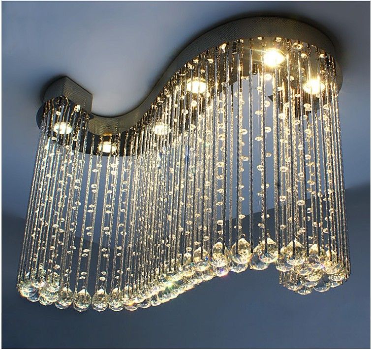 Modern Minimalist Dining Room Bedroom K9 Crystal Hanging Lamp ... Modern Minimalist Dining Room Bedroom K9 Crystal Hanging Lamp ...