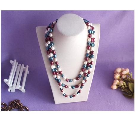 Handmade rice Pearls Jewellery,3 Rows purple White black Color Natural Freshwater Pearl Necklace,Fashion Woman Party Gift Jewelry
Handmade rice Pearls Jewellery,3 Rows purple White black Color Natural Freshwater Pearl Necklace,Fashion Woman Party Gift Jewelry