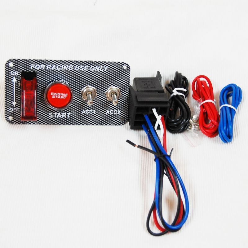 2018 Racing Car Ignition Switch Panel Auto Switch Panels Flip Up Start
