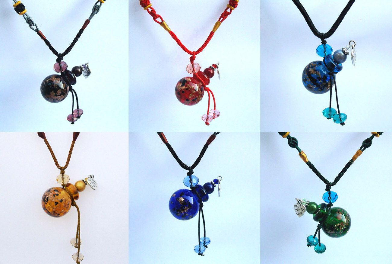 Wholesale Oil Bottle - Buy Essential Oil Bottle Necklace,Murano Glass