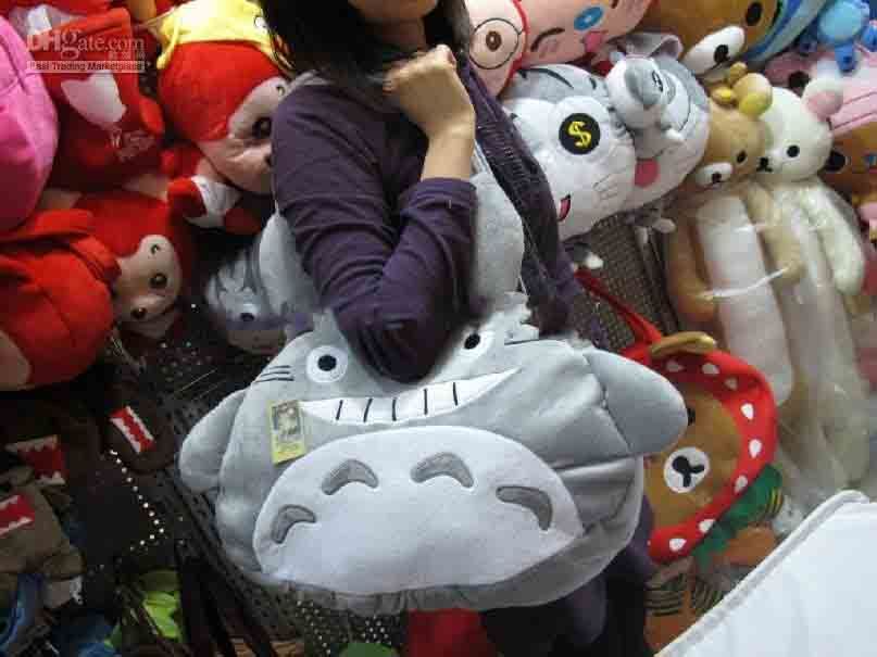 totoro plush bag