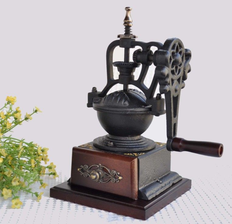 2017 Coffee Grinder Hand Crank Wooden Wood Ceramic Grinding Core Gift