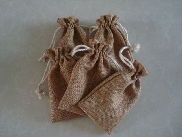 ... drawstring pouch bag for jewelry gift promotion burlap clear stock