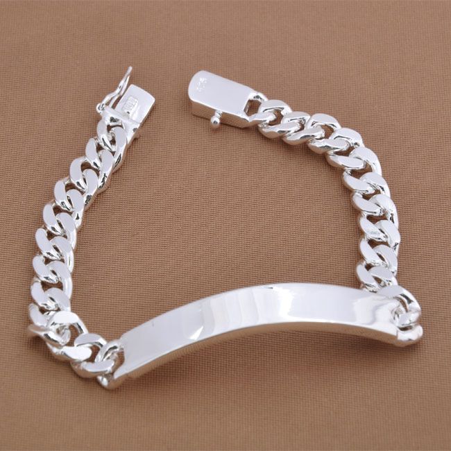 Silver Id Bracelets For Men