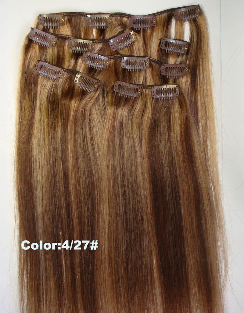 Human Hair Extensions Clip