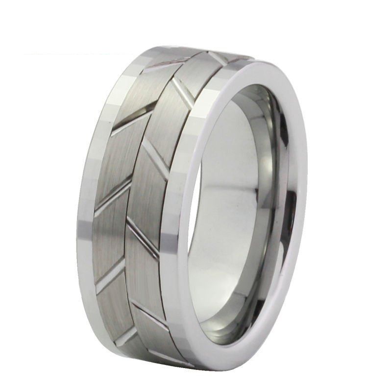 Wholesale - -Cheap Grooved Spinner Tungsten Carbide Wedding Bands High ...