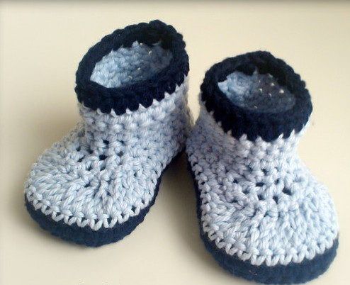 Booties,Crochet Baby Booties,Crochet Baby Shoes,Baby Boy Boots,Newborn 