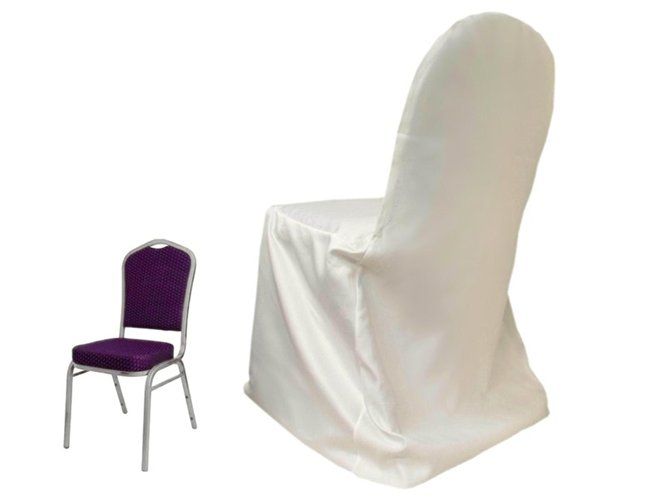Hot Sale White Banquet Satin Chair Cover Tablecloth And Chair Covers