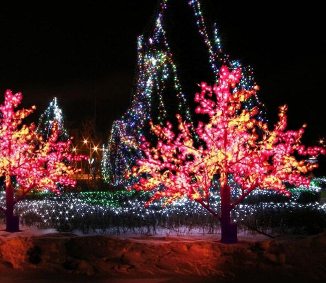 2017 2m Led Landscape Tree Light Christmas Simulation Maple Tree Lamp Xmas Party Wedding Outdoor ...