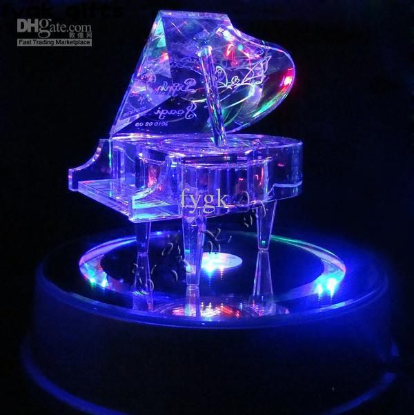 2017 Home Embellishments Piano Style Led Light Music Box Innovative New