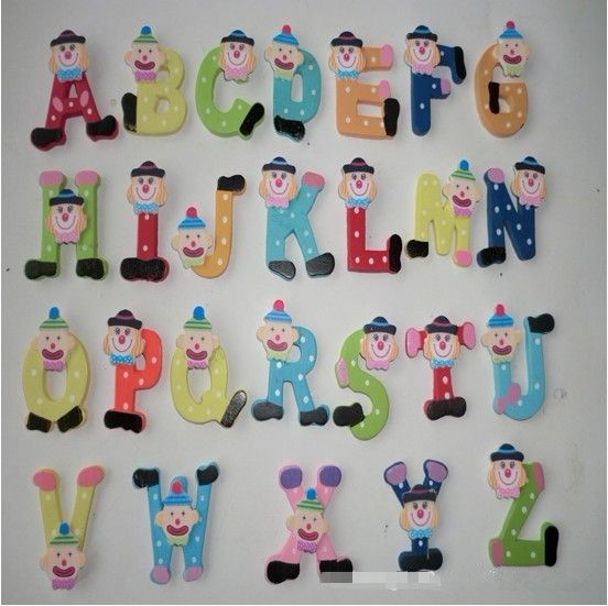 26 Letters Cartoon Clown Fridge Alphabet Refrigerator