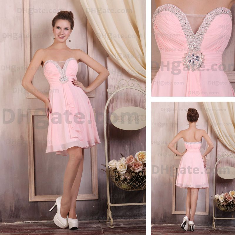 pink party dresses