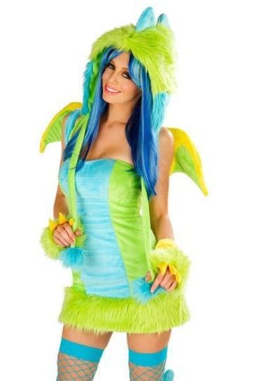 Easter Lady Sexy Plush Furry Dinosaur Costumes Cosplay Witches Gothic Beauties Nightclub DS Animal Apparel