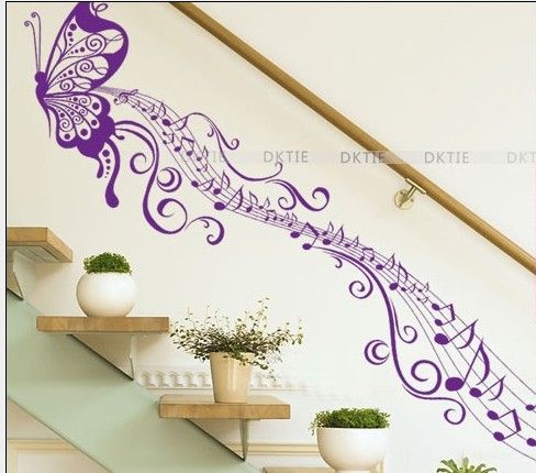 Wall Decals on Art Decals Wall Sticker Musical Note Murals Door Stickers Home Decor