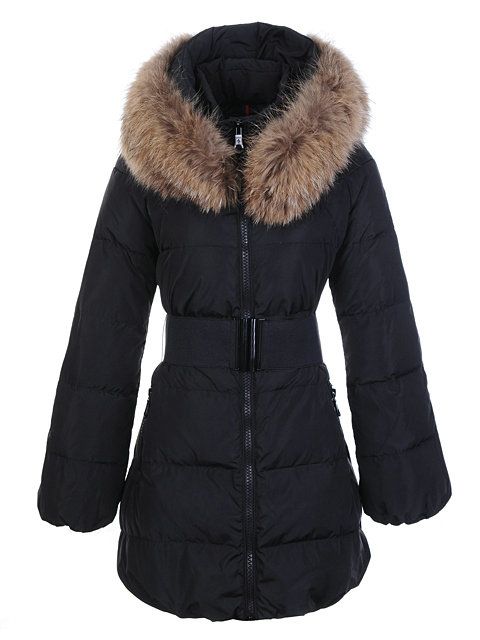 Down Coats Women Feather Winter Coat Outerwear Black Long Down Coats