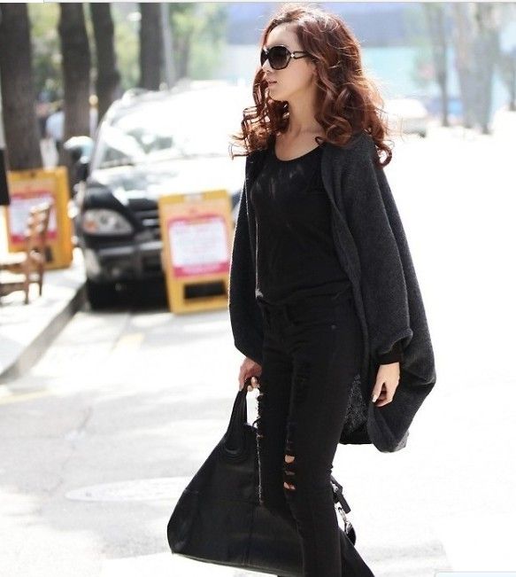 Solid bat Shawl Wrap coat cardigan Sweater hot 5pcs/lot #2412
Solid bat Shawl Wrap coat cardigan Sweater hot 5pcs/lot #2412