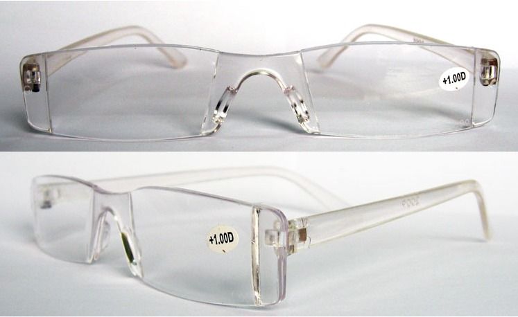 (20pcs/lot) Fashion unisex Plastic reading glasses Transparent clear reading glasses +1.00 to +4.00