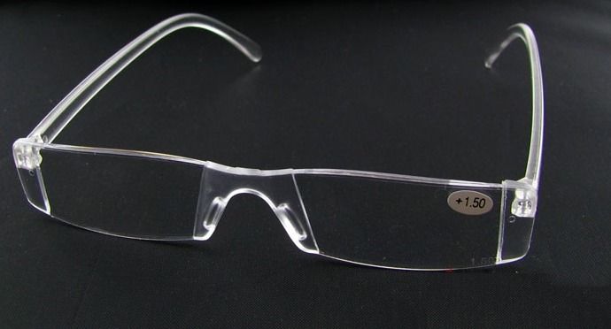 (20pcs/lot) Fashion unisex Plastic reading glasses Transparent clear reading glasses +1.00 to +4.00