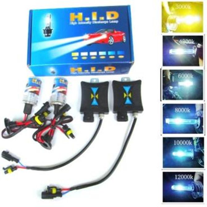 Xenon Hid Kit Slim Ballast 55W H1 H3 H4 H7 H8/H9/H11 4300k 6000k 8000k