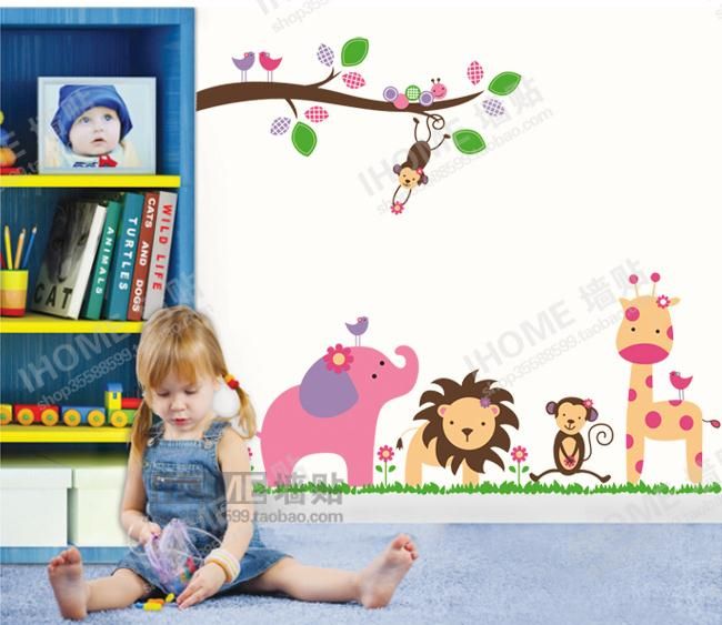 Wholesale Forest party Home room Decor Removable Wall Sticker ...