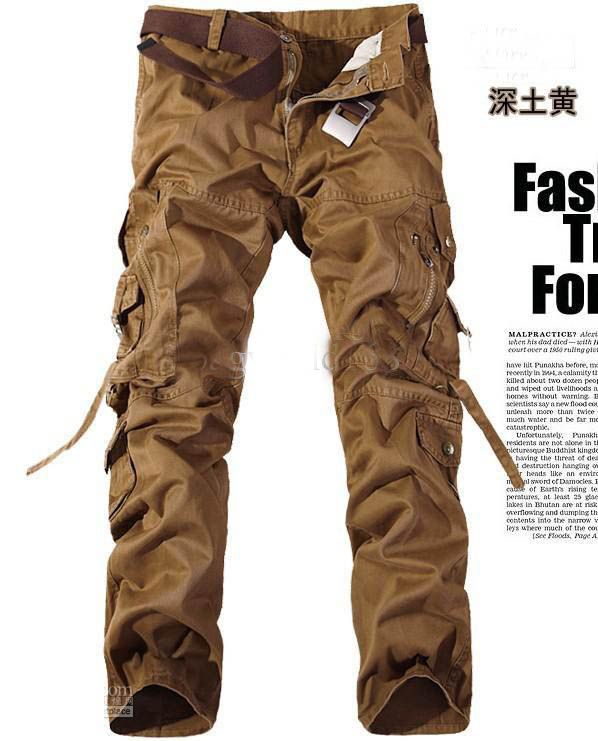 2017 Wholesale Men's Casual Pants Military Army Cargo Camo Combat Work