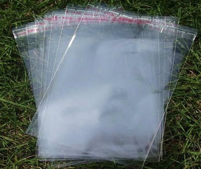 Clear self adhesive seal cellophane bags resealable plastic poly bags ...