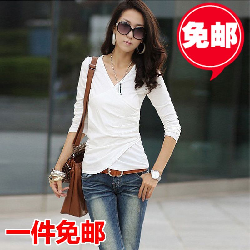 Top womens clothing websites. 2012 New Arrival,Korean/Japan women's fashion Long-sleeved sweet t shirts top