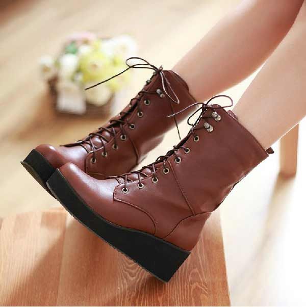 Wholesale punk pumps ladies shoes snow boots women winter autumn