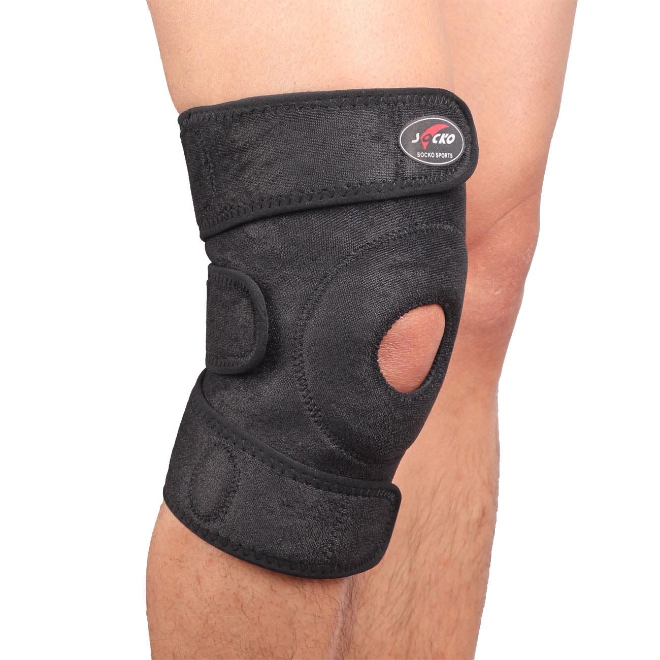 2017 Adjustable Double Spring Support Knee Pad Cycling Basketball