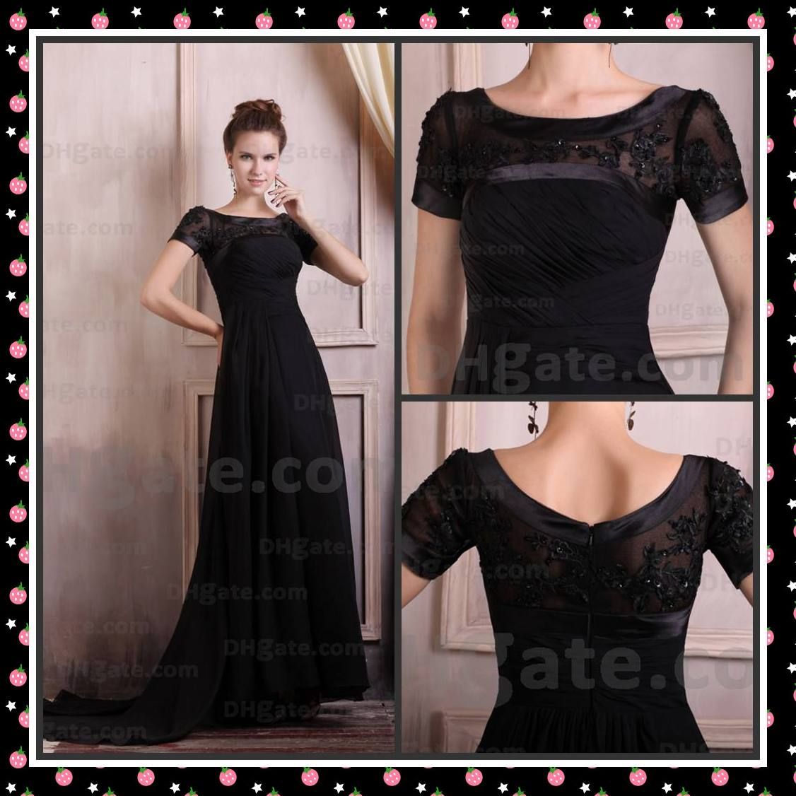 Long Black Dress With Sleeves