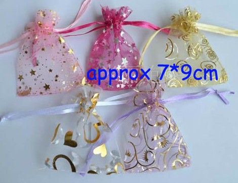 hip 500 pieces mixed stars hearts moons 7*9cm organza bags voile jewelry gift bags candy bags, Pink;blue
hip 500 pieces mixed stars hearts moons 7*9cm organza bags voile jewelry gift bags candy bags, Pink;blue