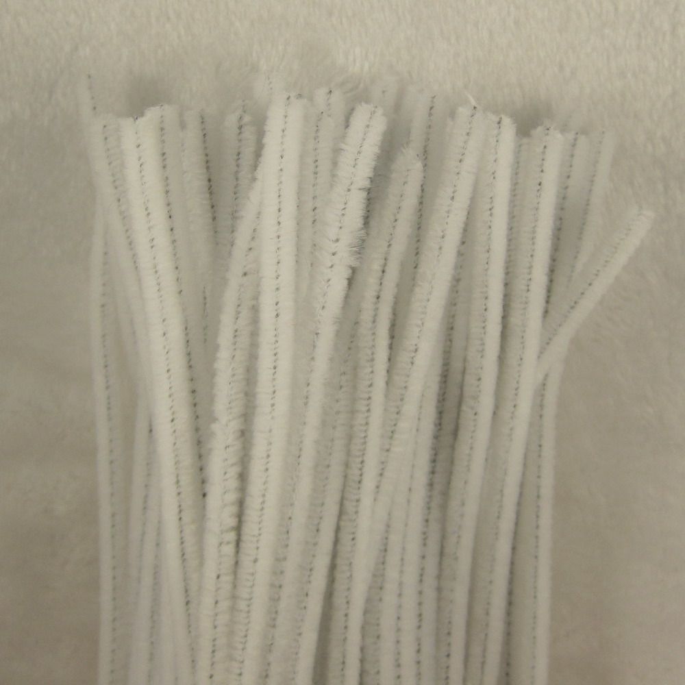 500PCS white Chenille Craft Stems Pipe Cleaners 12 &quot;30cm DIY art for Children handmade creative materials от DHgate WW
