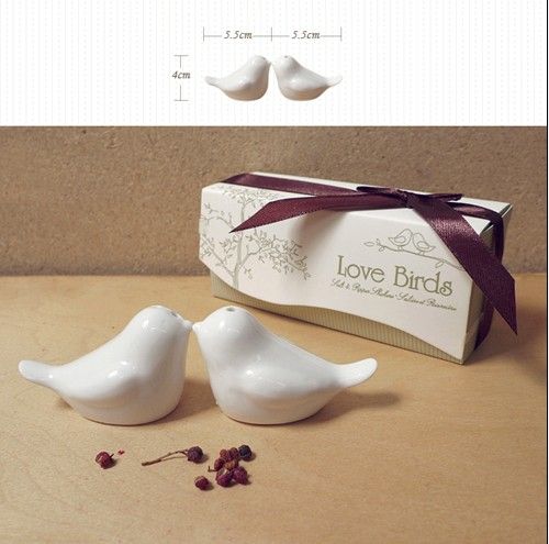 Love Birds In The Window Salt And Pepper Shakers