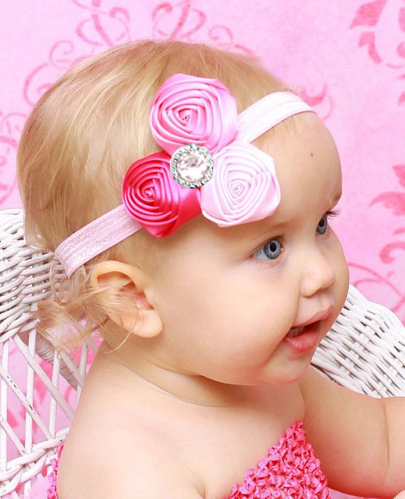 2012 Baby Girls Hair Ornaments Babys Flower Headbands Childrens Hair