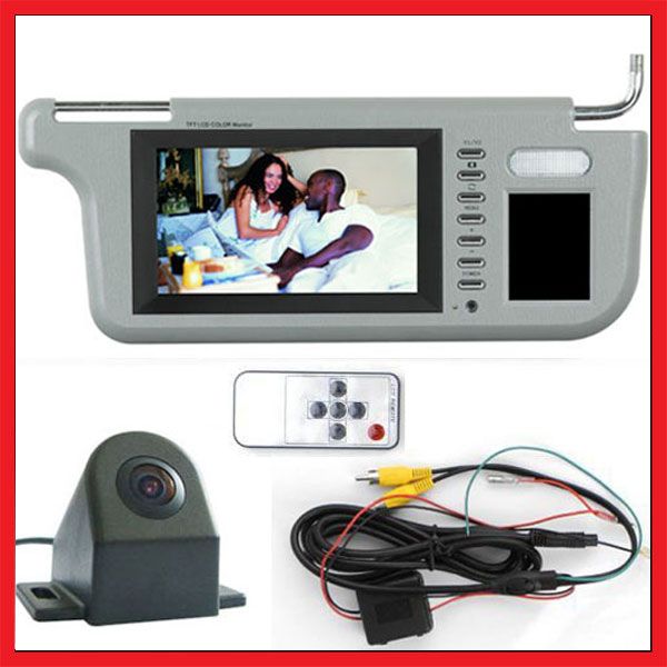 2017 Gray Right Sun Visor 7 Car Rear View Monitor Security Parking Reversing Reverse Backup