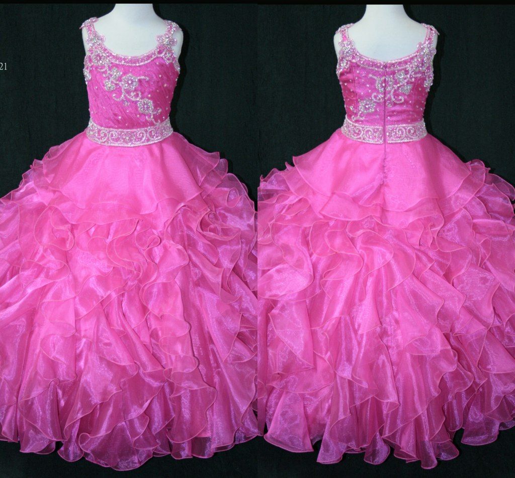 Custom Made In Stock Little Girl'S Prom Dresses Prom Gowns Kids Pageant