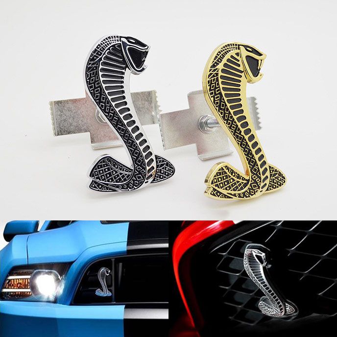 2017 Ford Mustang Shelby Racing Grill Emblem Cobra Symbol Snake Car