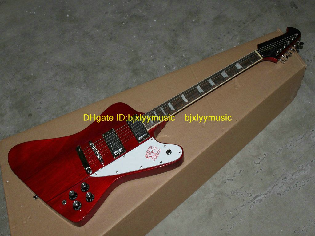 Red Thunderbird 6 Strings Electric Guitar High Quality Musical
