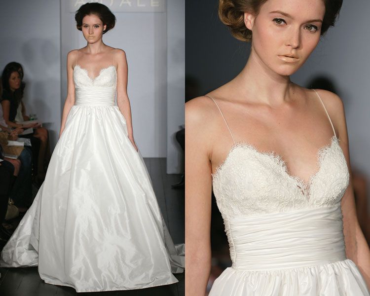 Spaghetti strap wedding dresses