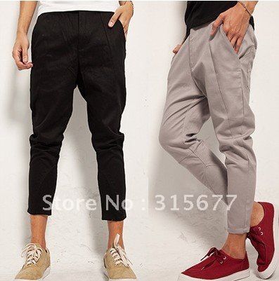 Online Cheap Men Casual Pants Baggy Designer 9 Length Trousers ... Online Cheap Men Casual Pants Baggy Designer 9 Length Trousers ...