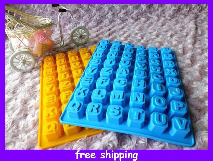 2017 Silicone Alphabet Letter Word Shape Soap Ice Chocolate Cake Jelly