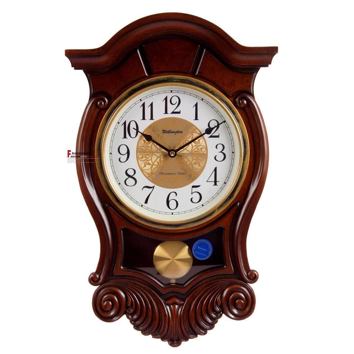 Wooden Quality The Heralds Music Wall Clock Fashion Antique Quartz