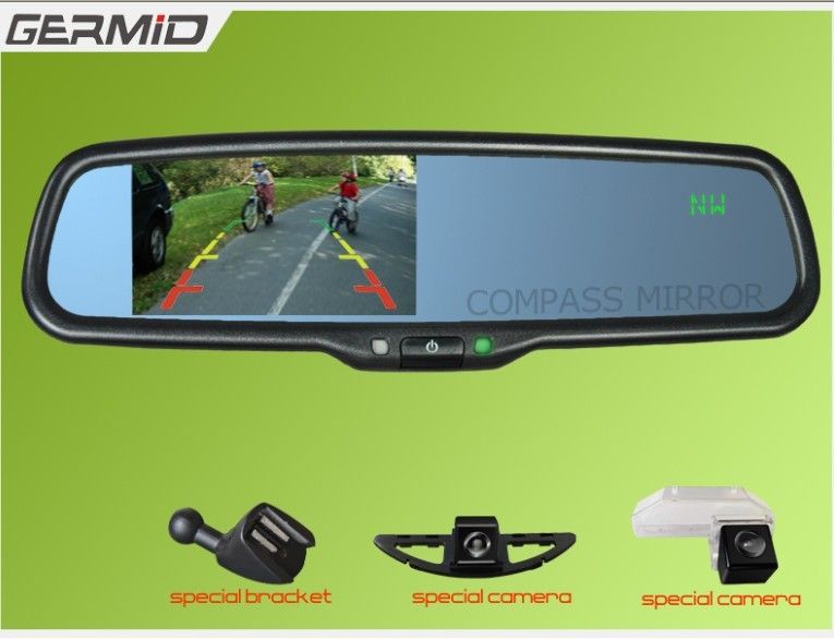 2017 2012 Hot 4.3 Inch Digital Rear View Mirror Car Monitor With Back